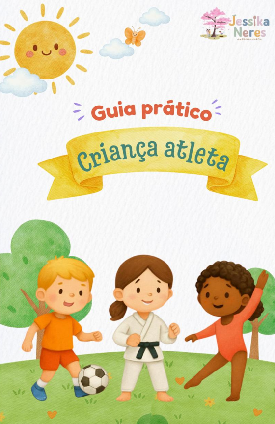 Capa do guia prático para crianças atletas